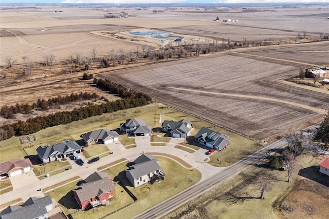 aerial view featuring a residential view