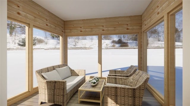 view of sunroom / solarium