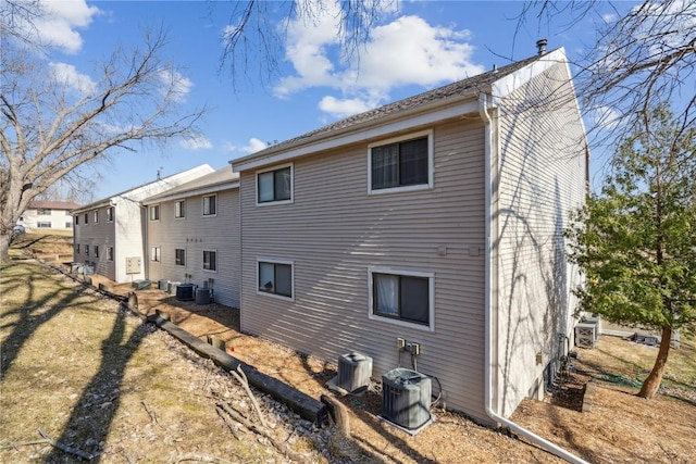 rear view of house with cooling unit