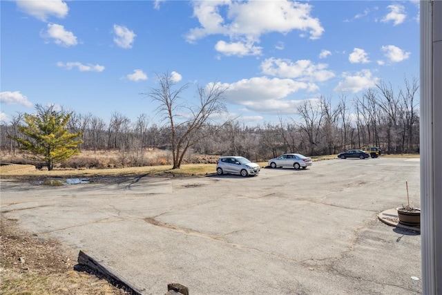 view of uncovered parking lot