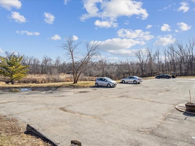 view of uncovered parking lot