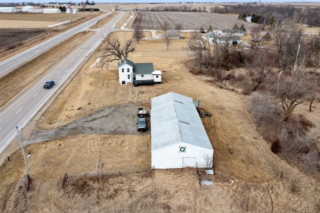 drone / aerial view featuring a rural view