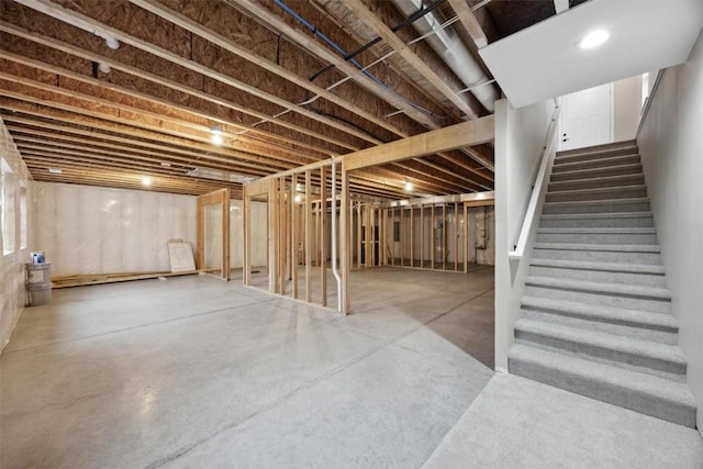 4193 Justified Dr, Marion, IA 52302 - unfinished below grade area with stairs