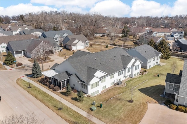 birds eye view of property featuring a residential view