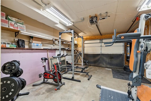 view of workout area