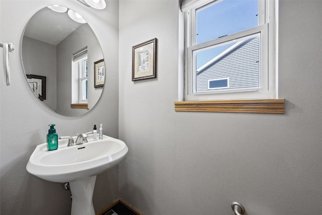 bathroom with a healthy amount of sunlight