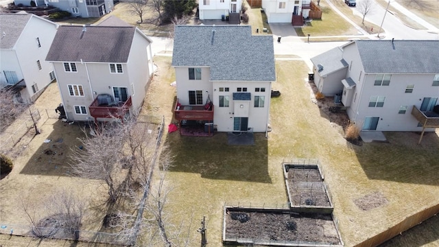 drone / aerial view featuring a residential view