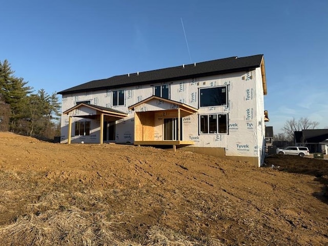 view of rear view of property