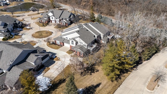 drone / aerial view featuring a residential view