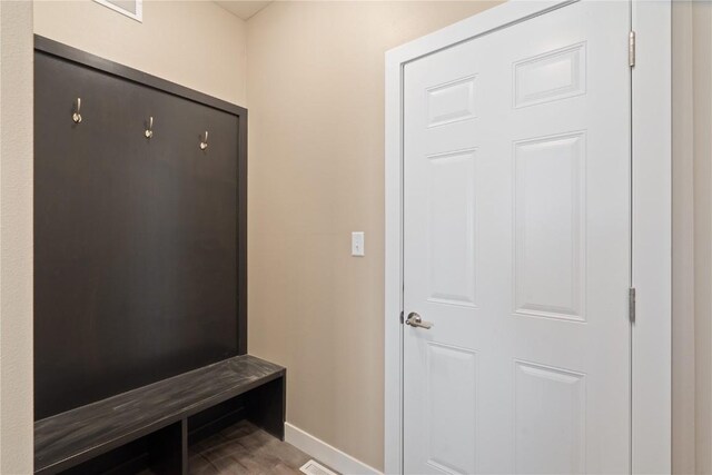 mudroom with baseboards