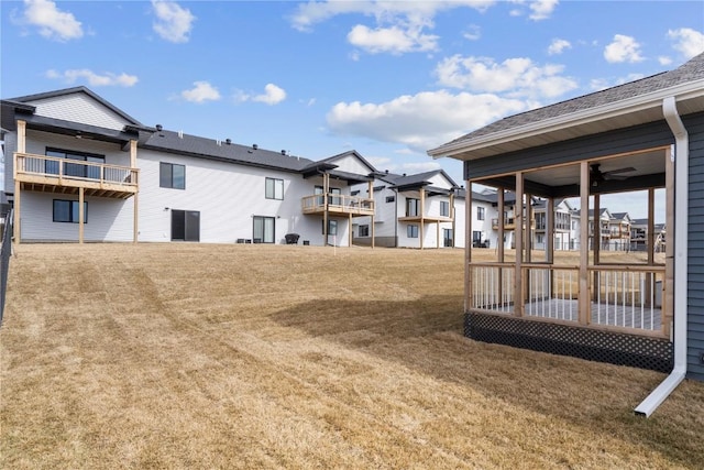view of yard with a residential view