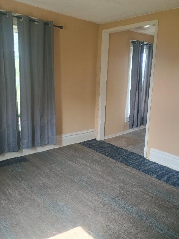 view of carpeted empty room