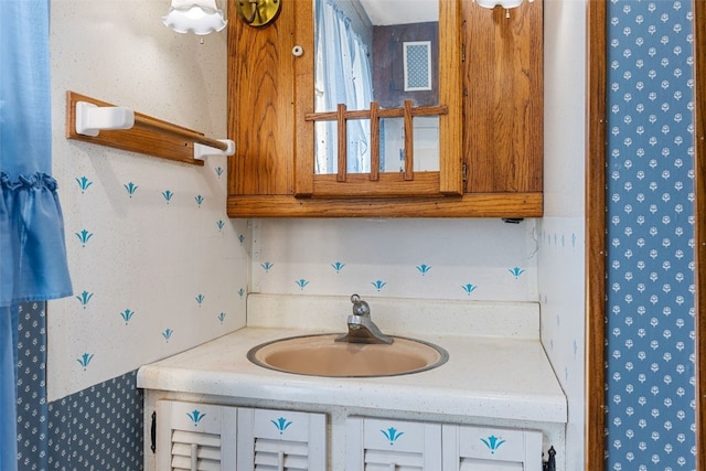 bathroom with vanity