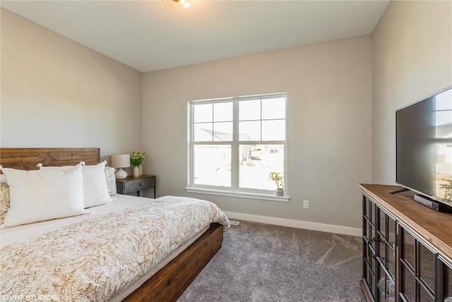 bedroom featuring baseboards and carpet floors
