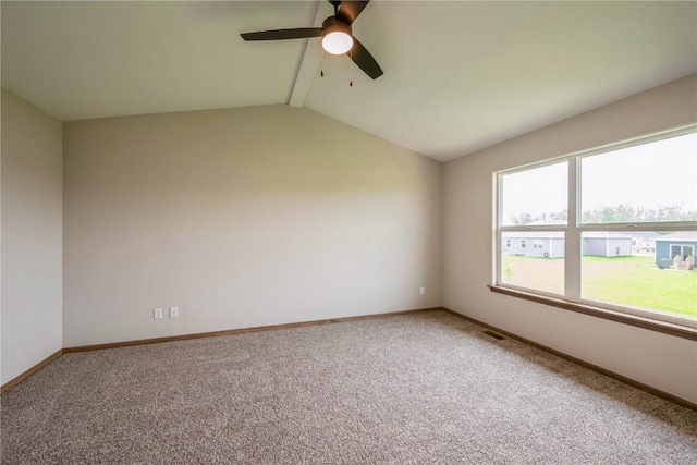 7102 Colpepper Dr SW, Cedar Rapids, IA 52404 - carpeted empty room with ceiling fan and baseboards