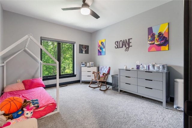 1509 Aspen Cir SE, Cedar Rapids, IA 52403 - bedroom with carpet floors and a ceiling fan