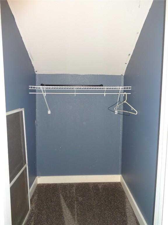 549 Marengo Ave, Marengo, IA 52301 - spacious closet with carpet flooring and lofted ceiling