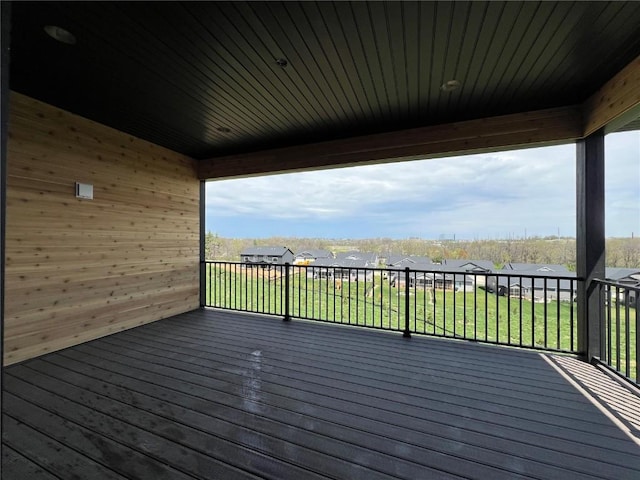 1306 E Gable Way, Tiffin, IA 52340 - wooden deck with a grill, a yard, and a residential view