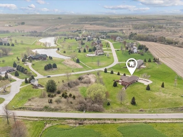 3752 Lacina Dr SW, Iowa City, IA 52240 - birds eye view of property featuring a rural view