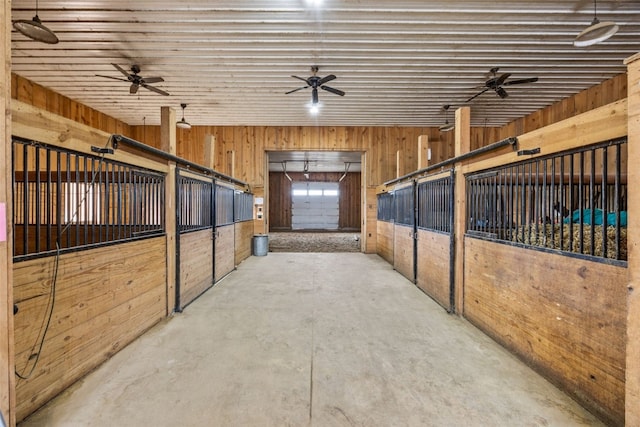 view of horse barn