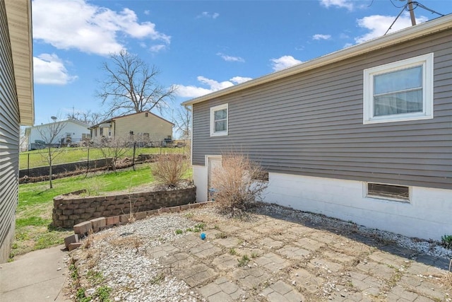 exterior space with fence