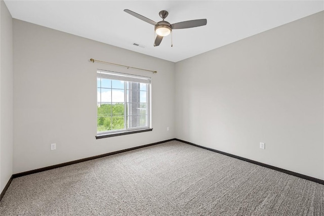 2873 Spring Rose Cir Unit 206, Coralville, IA 52241 - empty room with carpet flooring and a ceiling fan
