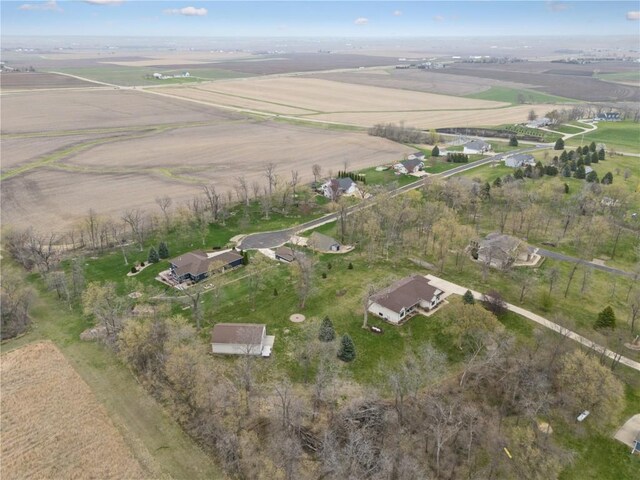 aerial view of property and surrounding area with rural landscape