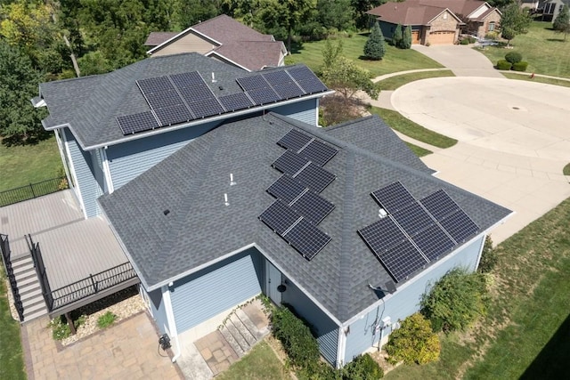 drone / aerial view