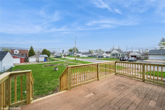 802 22nd Ave SW, Cedar Rapids, IA 52404 - deck with a residential view and a lawn