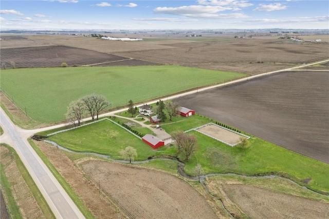 drone / aerial view featuring a rural view