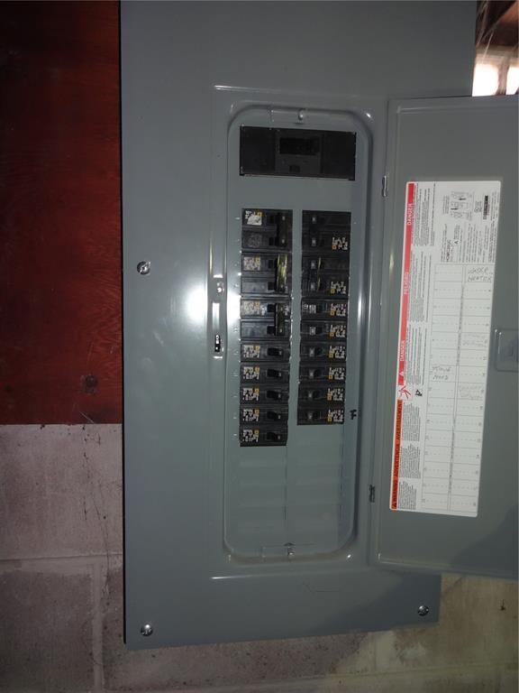 utility room with electric panel