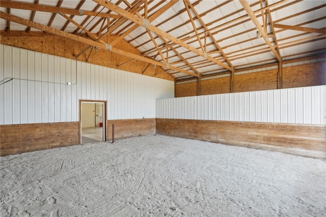 view of horse barn