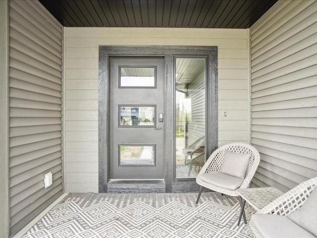view of exterior entry