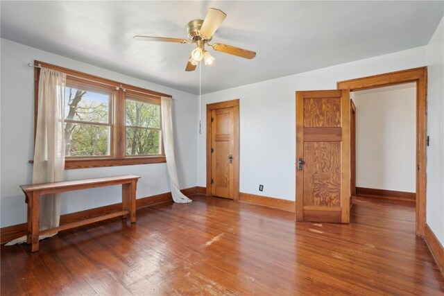 527 Swisher View Dr SW, Swisher, IA 52338 - bedroom featuring wood finished floors and ceiling fan