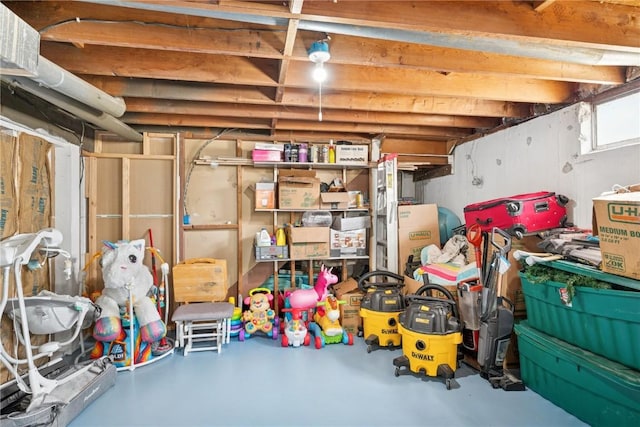 view of storage room