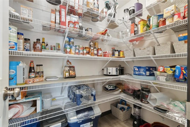 view of pantry