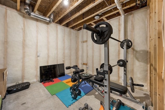 view of exercise room