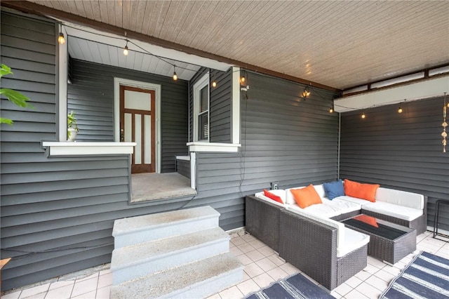 view of patio / terrace with an outdoor hangout area