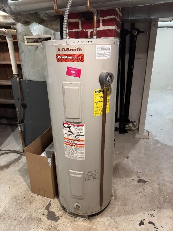 utilities featuring water heater