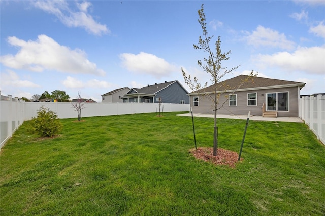 1330 Chipman Ln, North Liberty, IA 52317 - view of yard featuring a fenced backyard and a patio