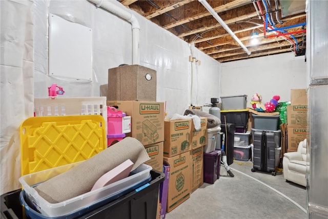 view of storage room