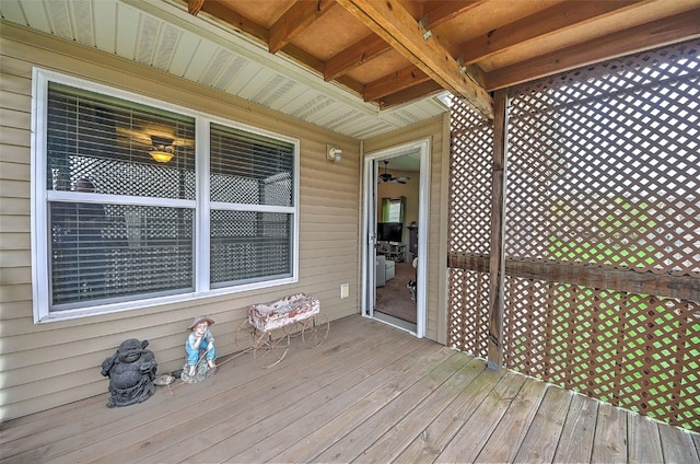 view of wooden terrace