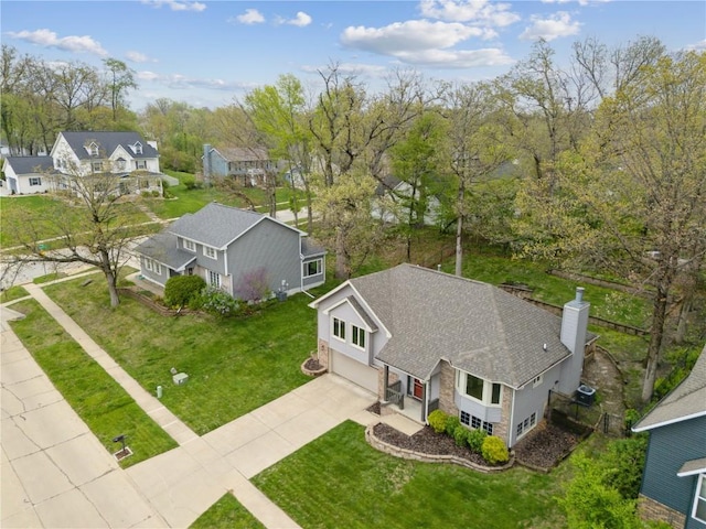 birds eye view of property