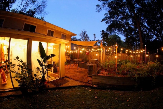exterior space featuring area for grilling
