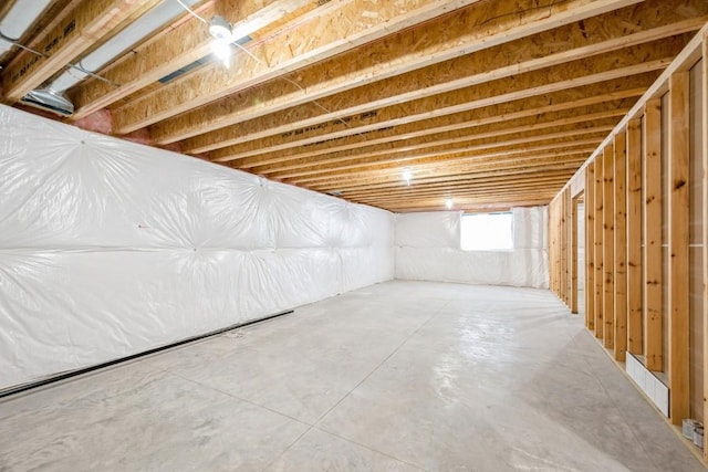 view of basement