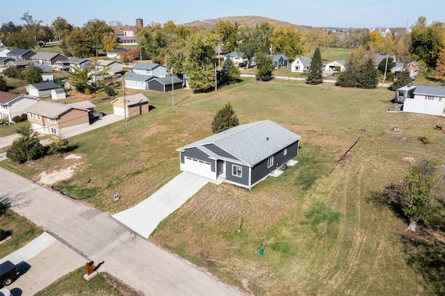 birds eye view of property featuring a residential view