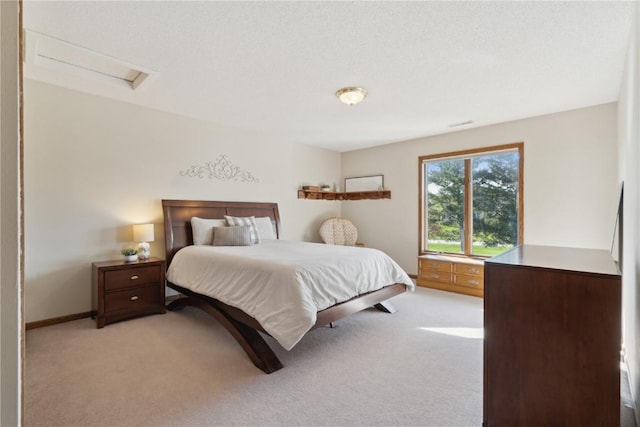 4199 Brookside Dr, Marion, IA 52302 - bedroom featuring light carpet, attic access, and baseboards