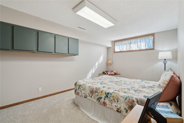 4199 Brookside Dr, Marion, IA 52302 - bedroom featuring light colored carpet, a textured ceiling, visible vents, and baseboards