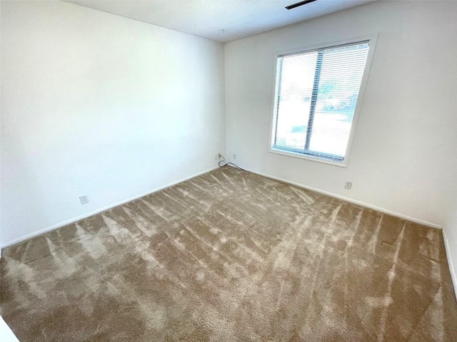spare room featuring carpet