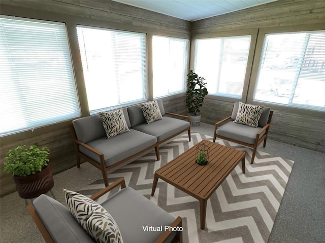 sunroom / solarium with a wealth of natural light